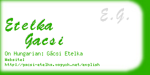 etelka gacsi business card